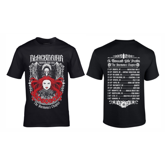 Blackbriar - The Anemones Chapter - European Tour 2026 t-shirt design