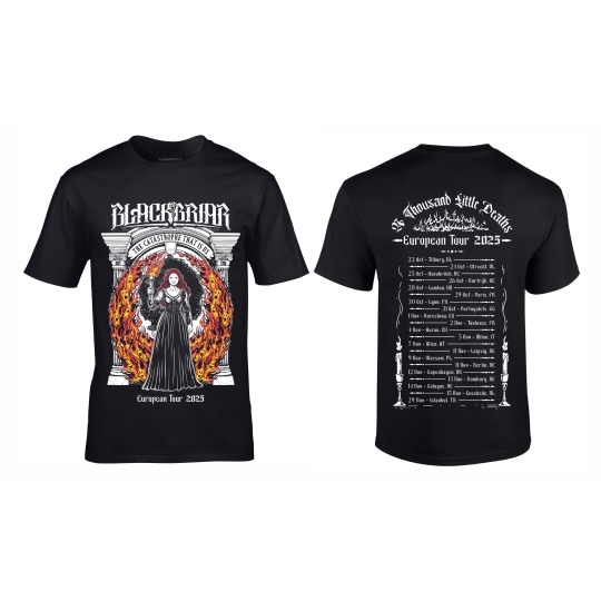 Blackbriar - The Catascrophe That Is Us - European Tour 2025 t-shirt design